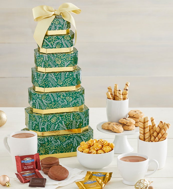 Golden Elegance Tower with Ghirardelli